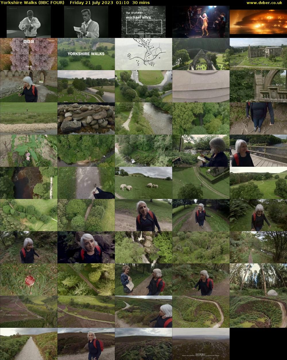 Yorkshire Walks (BBC FOUR) Friday 21 July 2023 01:10 - 01:40