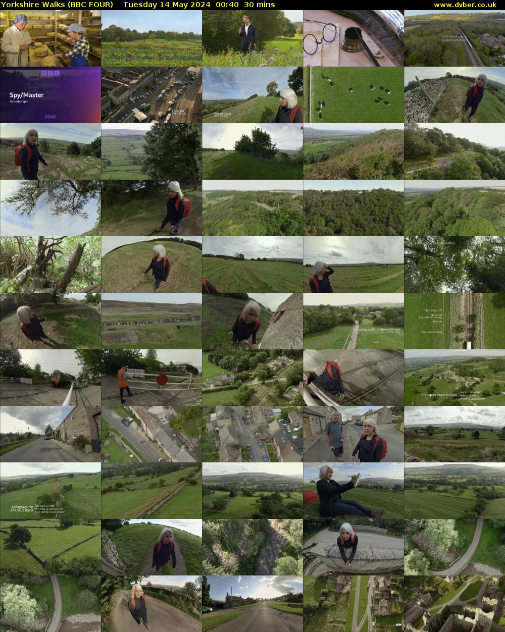 Yorkshire Walks (BBC FOUR) Tuesday 14 May 2024 00:40 - 01:10