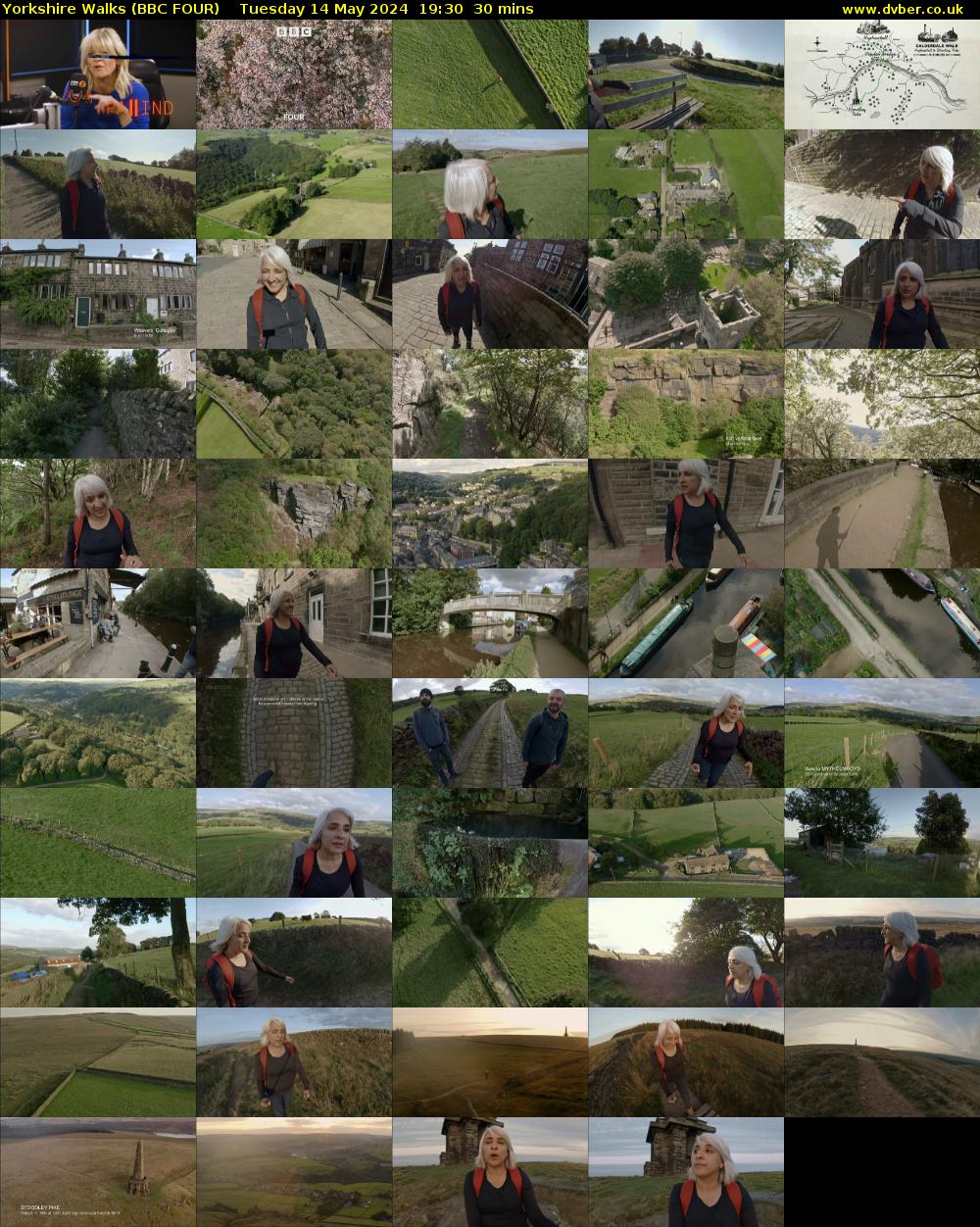 Yorkshire Walks (BBC FOUR) Tuesday 14 May 2024 19:30 - 20:00