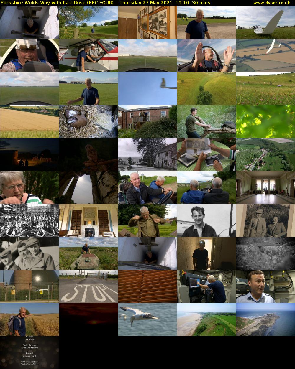 Yorkshire Wolds Way with Paul Rose (BBC FOUR) Thursday 27 May 2021 19:10 - 19:40