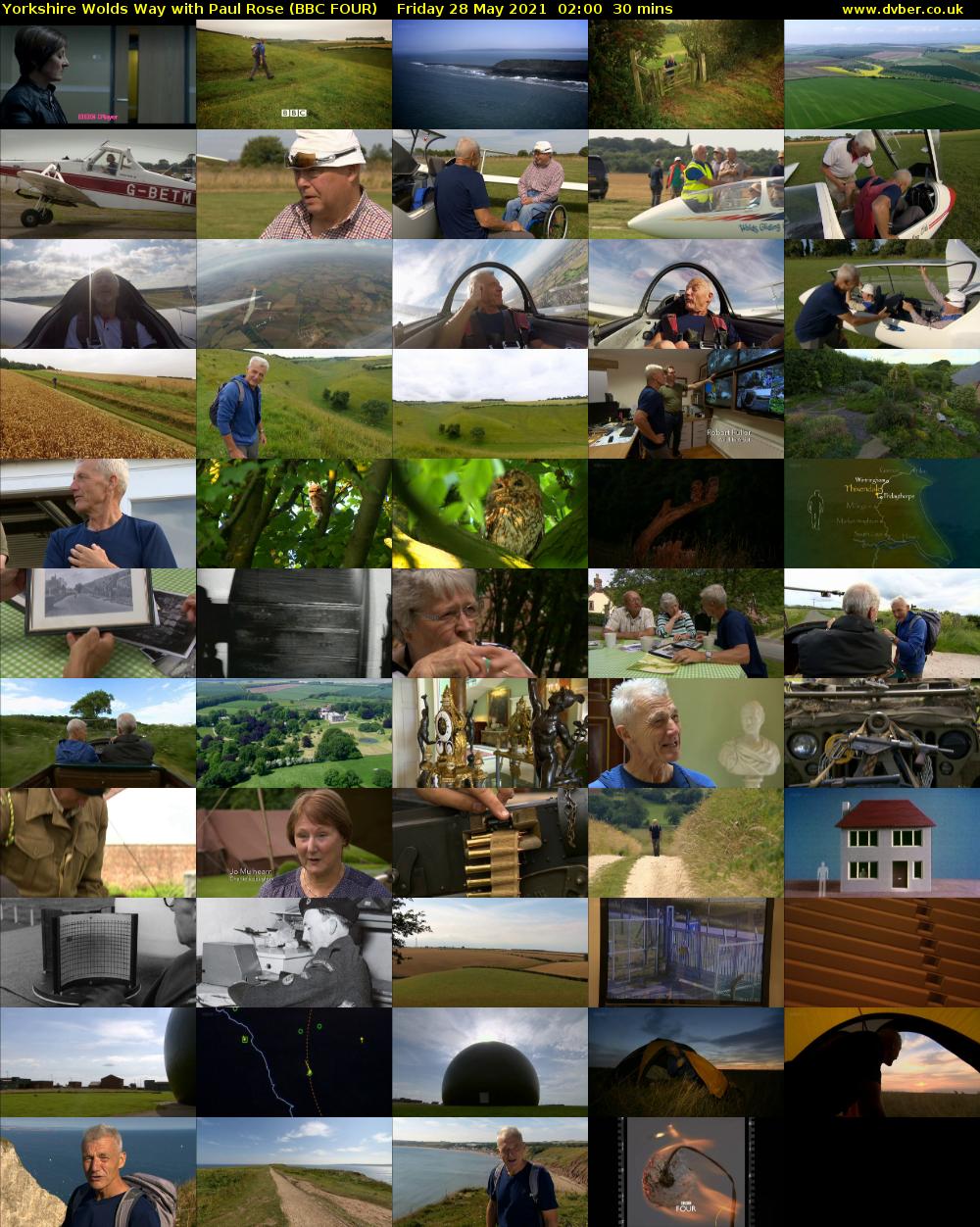 Yorkshire Wolds Way with Paul Rose (BBC FOUR) Friday 28 May 2021 02:00 - 02:30