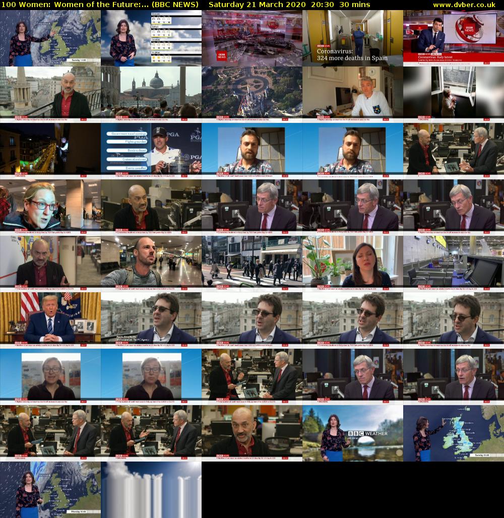 100 Women: Women of the Future:... (BBC NEWS) Saturday 21 March 2020 20:30 - 21:00