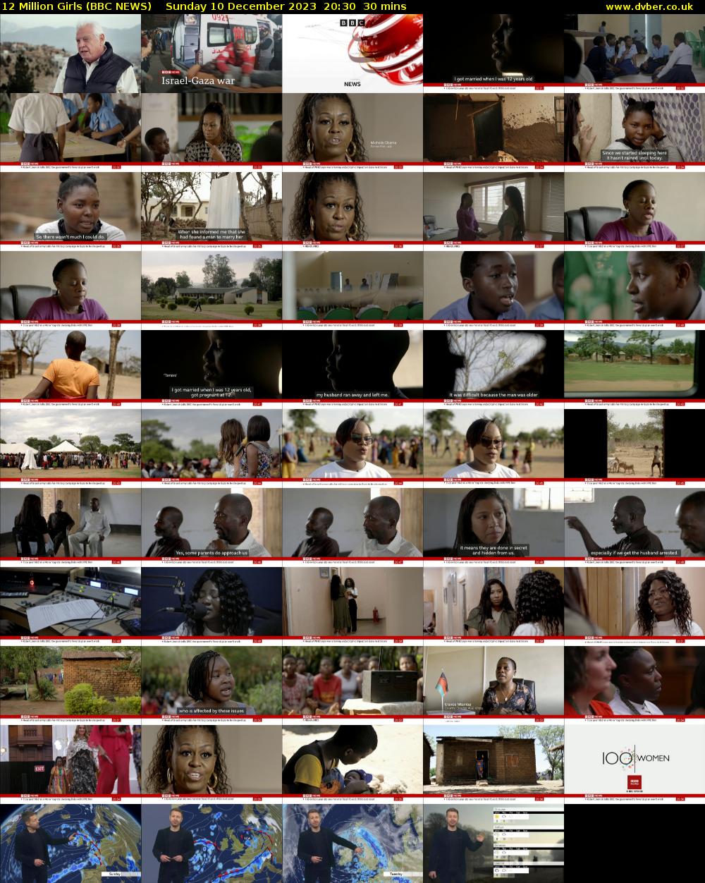 12 Million Girls (BBC NEWS) Sunday 10 December 2023 20:30 - 21:00