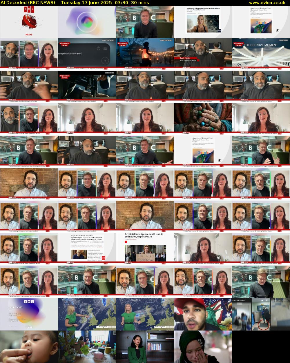 AI Decoded (BBC NEWS) Tuesday 17 June 2025 03:30 - 04:00
