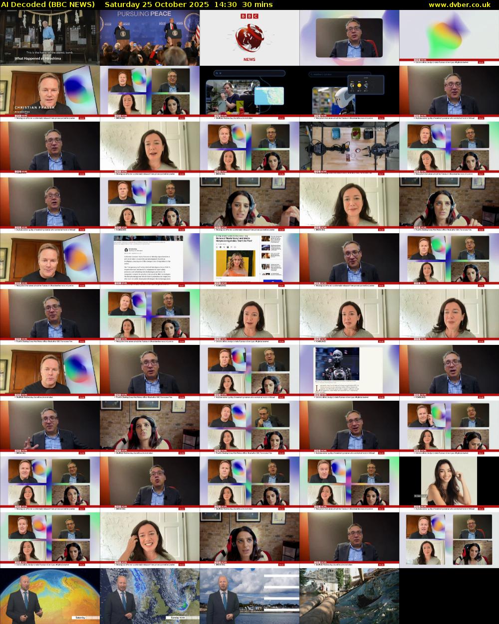 AI Decoded (BBC NEWS) Saturday 25 October 2025 14:30 - 15:00