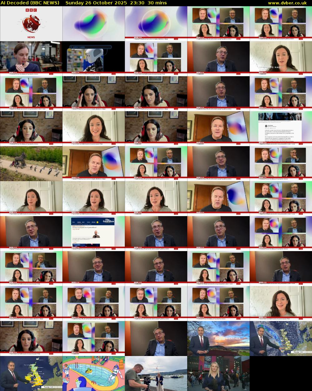 AI Decoded (BBC NEWS) Sunday 26 October 2025 23:30 - 00:00