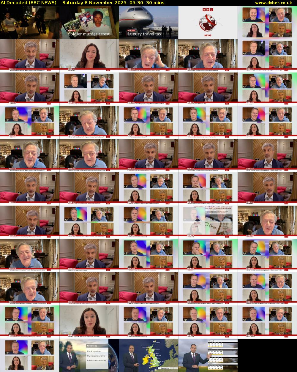 AI Decoded (BBC NEWS) Saturday 8 November 2025 05:30 - 06:00