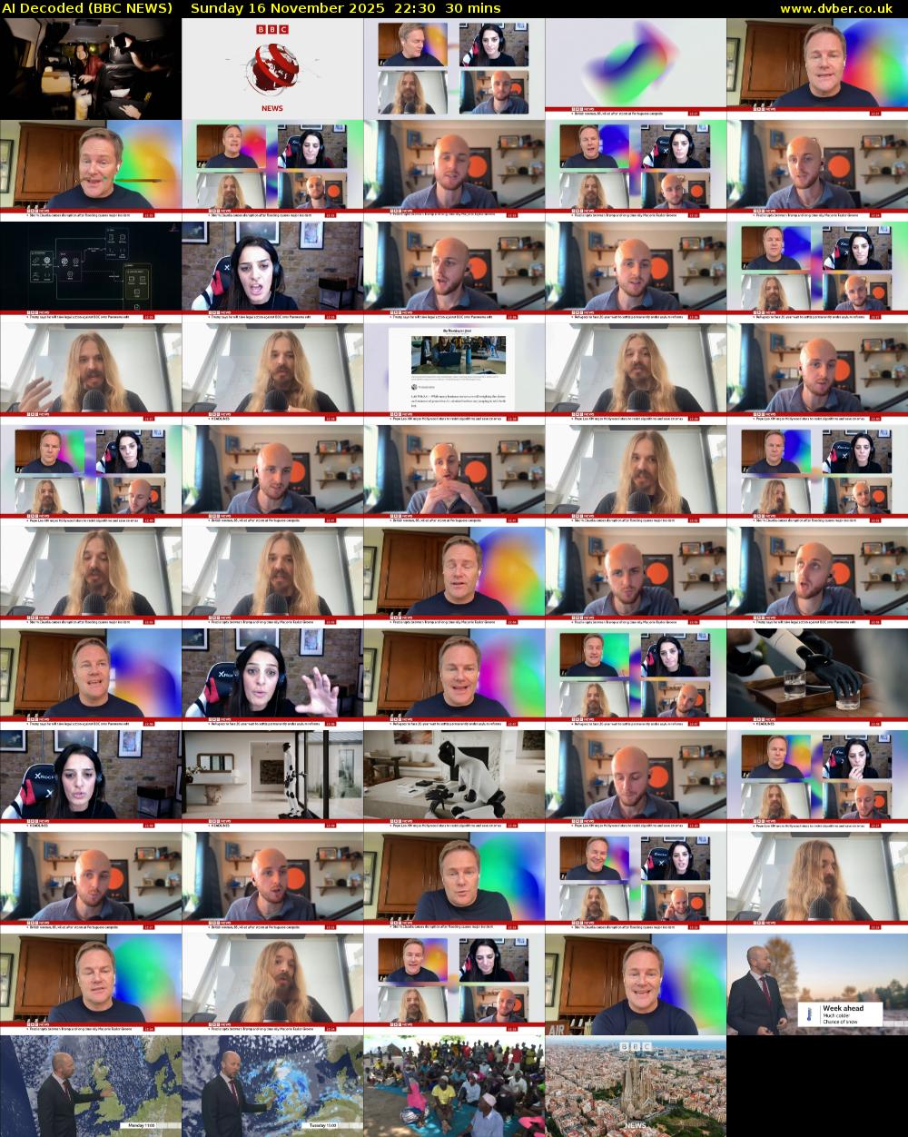 AI Decoded (BBC NEWS) Sunday 16 November 2025 22:30 - 23:00