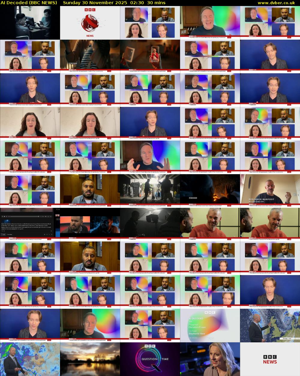 AI Decoded (BBC NEWS) Sunday 30 November 2025 02:30 - 03:00