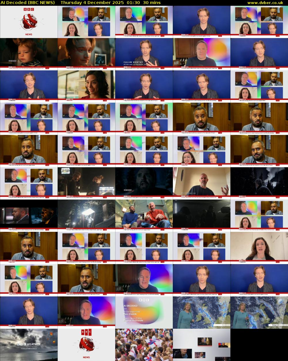 AI Decoded (BBC NEWS) Thursday 4 December 2025 01:30 - 02:00