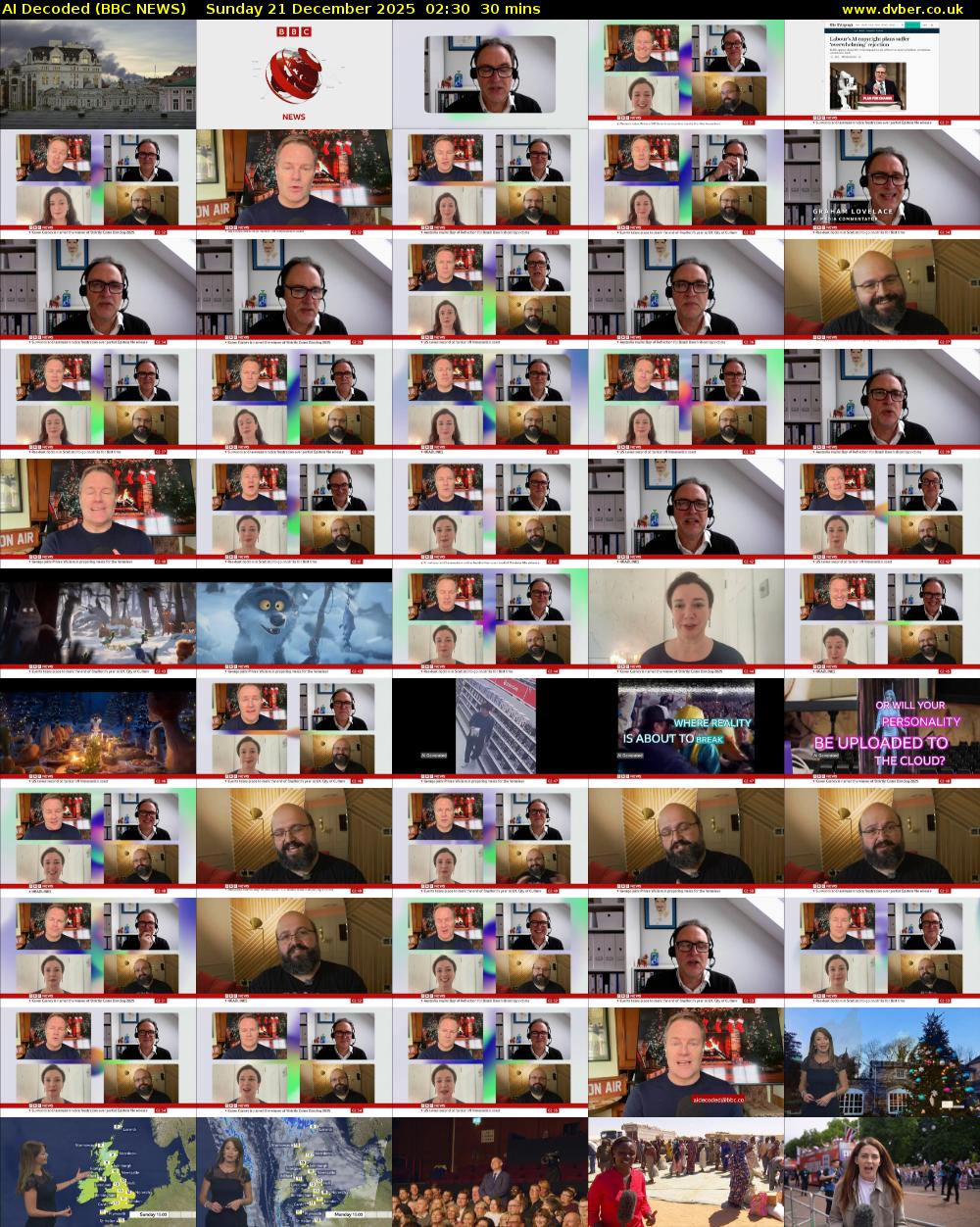 AI Decoded (BBC NEWS) Sunday 21 December 2025 02:30 - 03:00