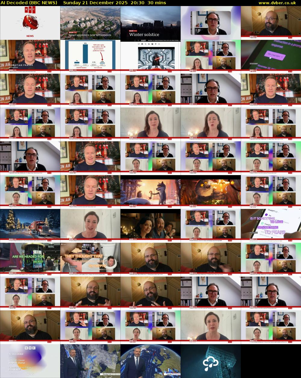 AI Decoded (BBC NEWS) Sunday 21 December 2025 20:30 - 21:00