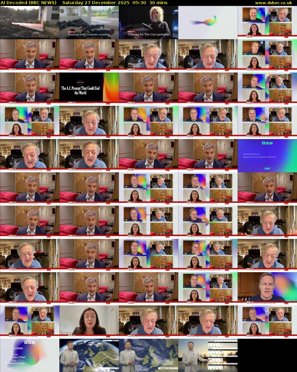 AI Decoded (BBC NEWS) Saturday 27 December 2025 05:30 - 06:00
