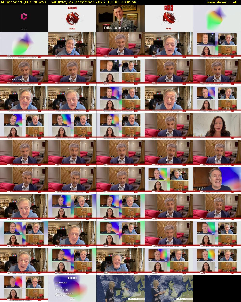 AI Decoded (BBC NEWS) Saturday 27 December 2025 13:30 - 14:00