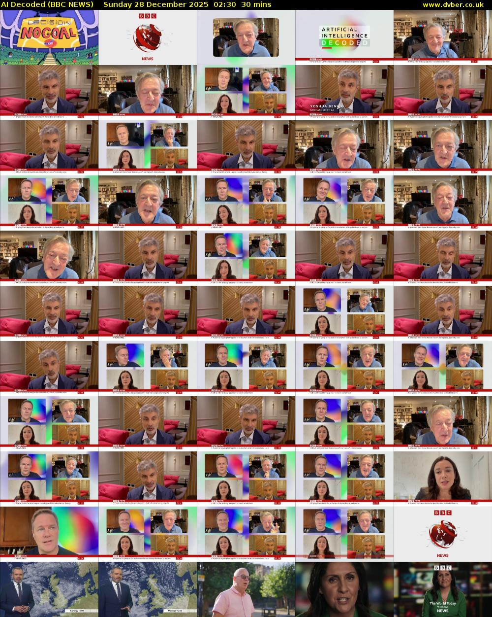 AI Decoded (BBC NEWS) Sunday 28 December 2025 02:30 - 03:00