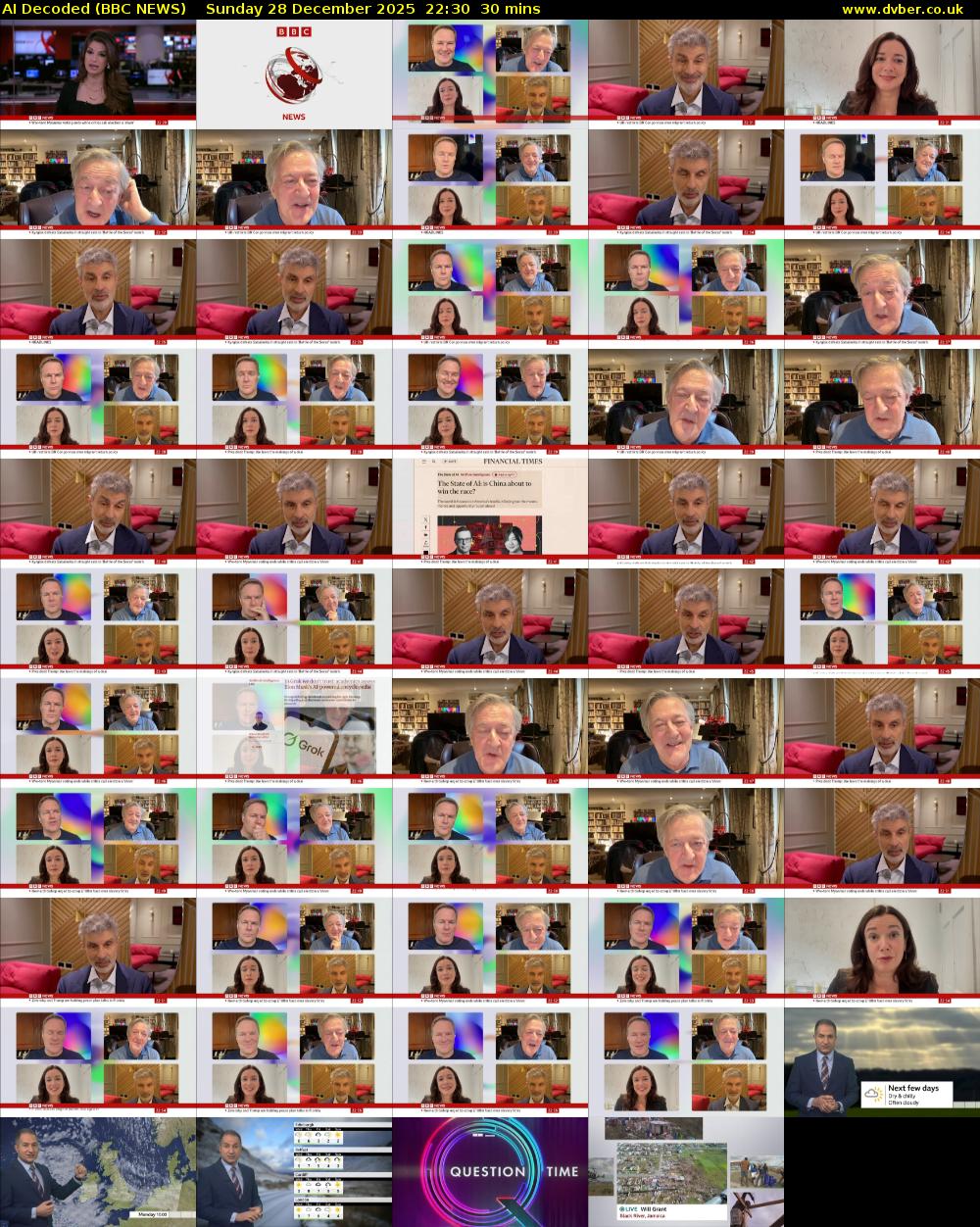 AI Decoded (BBC NEWS) Sunday 28 December 2025 22:30 - 23:00