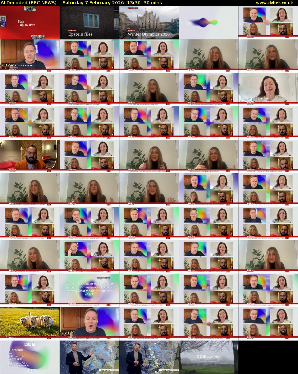 AI Decoded (BBC NEWS) Saturday 7 February 2026 13:30 - 14:00