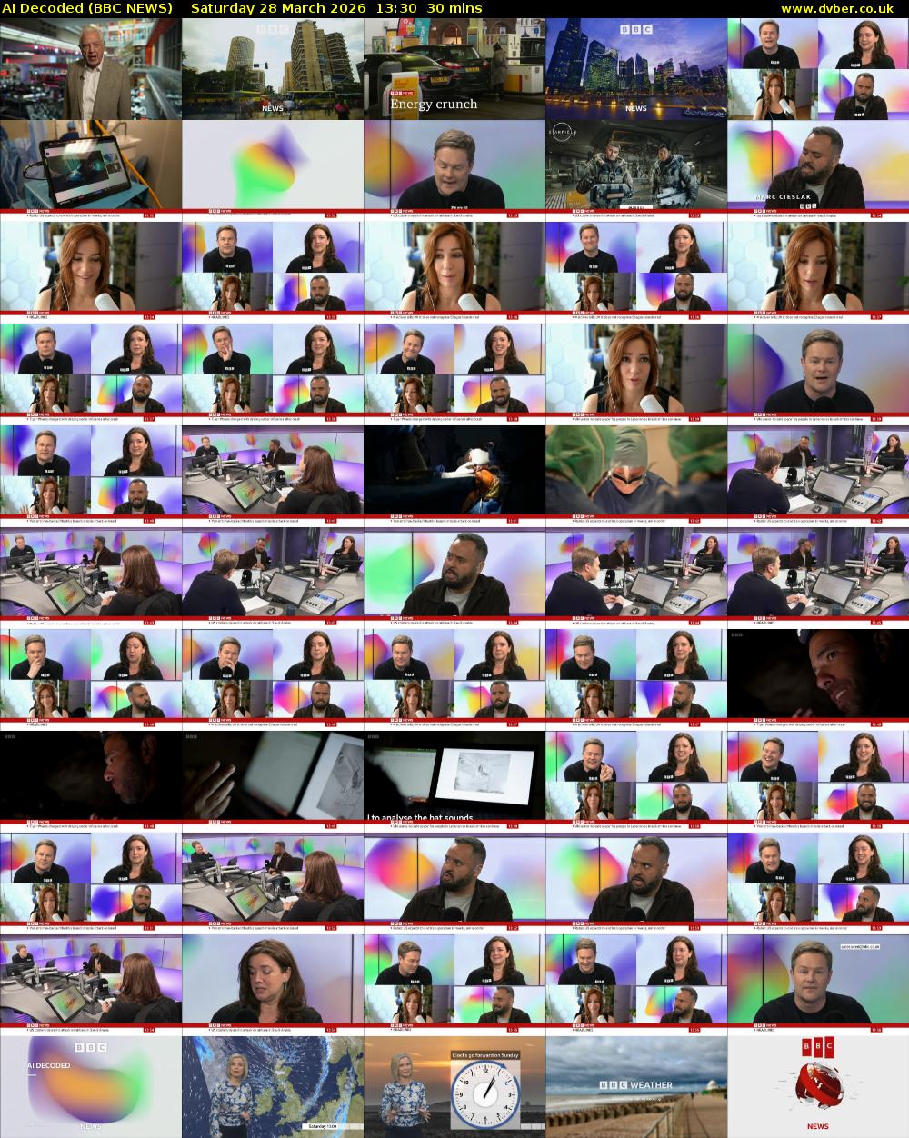 AI Decoded (BBC NEWS) Saturday 28 March 2026 13:30 - 14:00