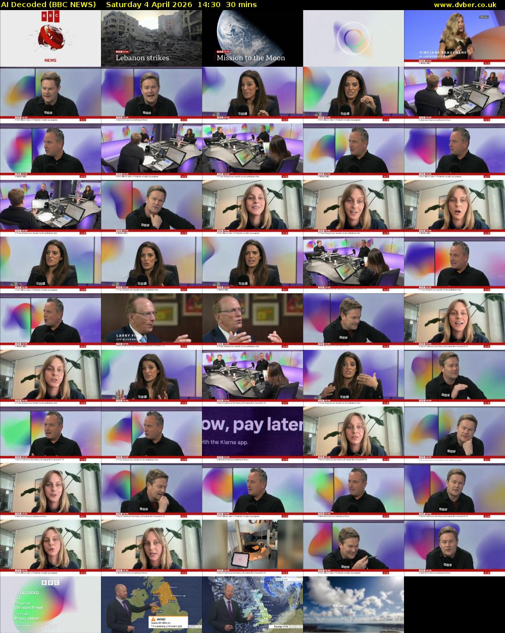 AI Decoded (BBC NEWS) Saturday 4 April 2026 14:30 - 15:00