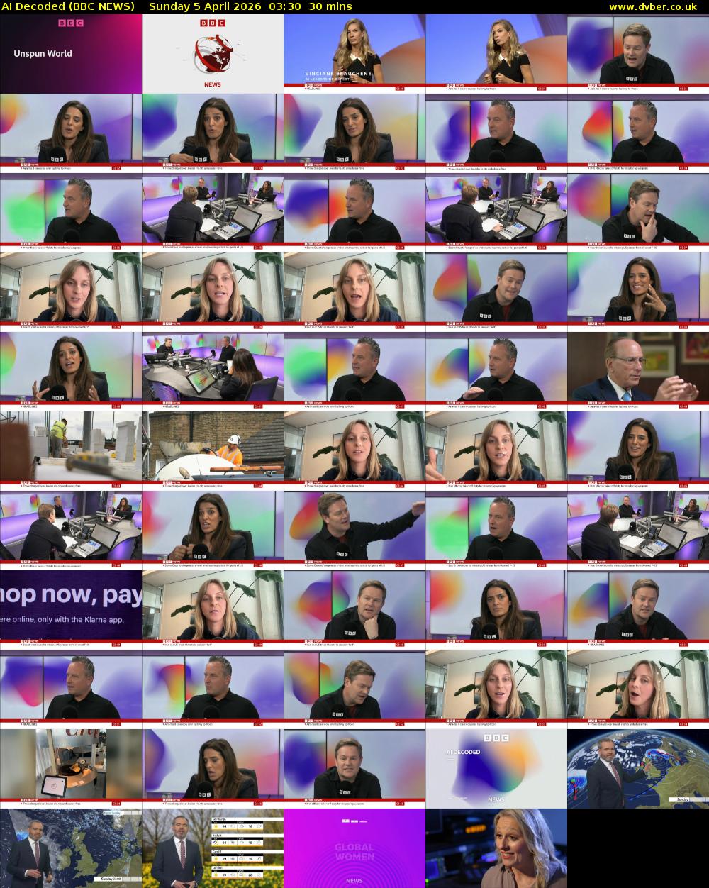 AI Decoded (BBC NEWS) Sunday 5 April 2026 03:30 - 04:00