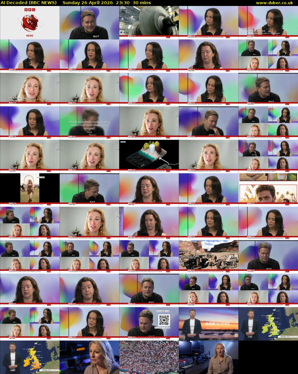 AI Decoded (BBC NEWS) Sunday 26 April 2026 23:30 - 00:00
