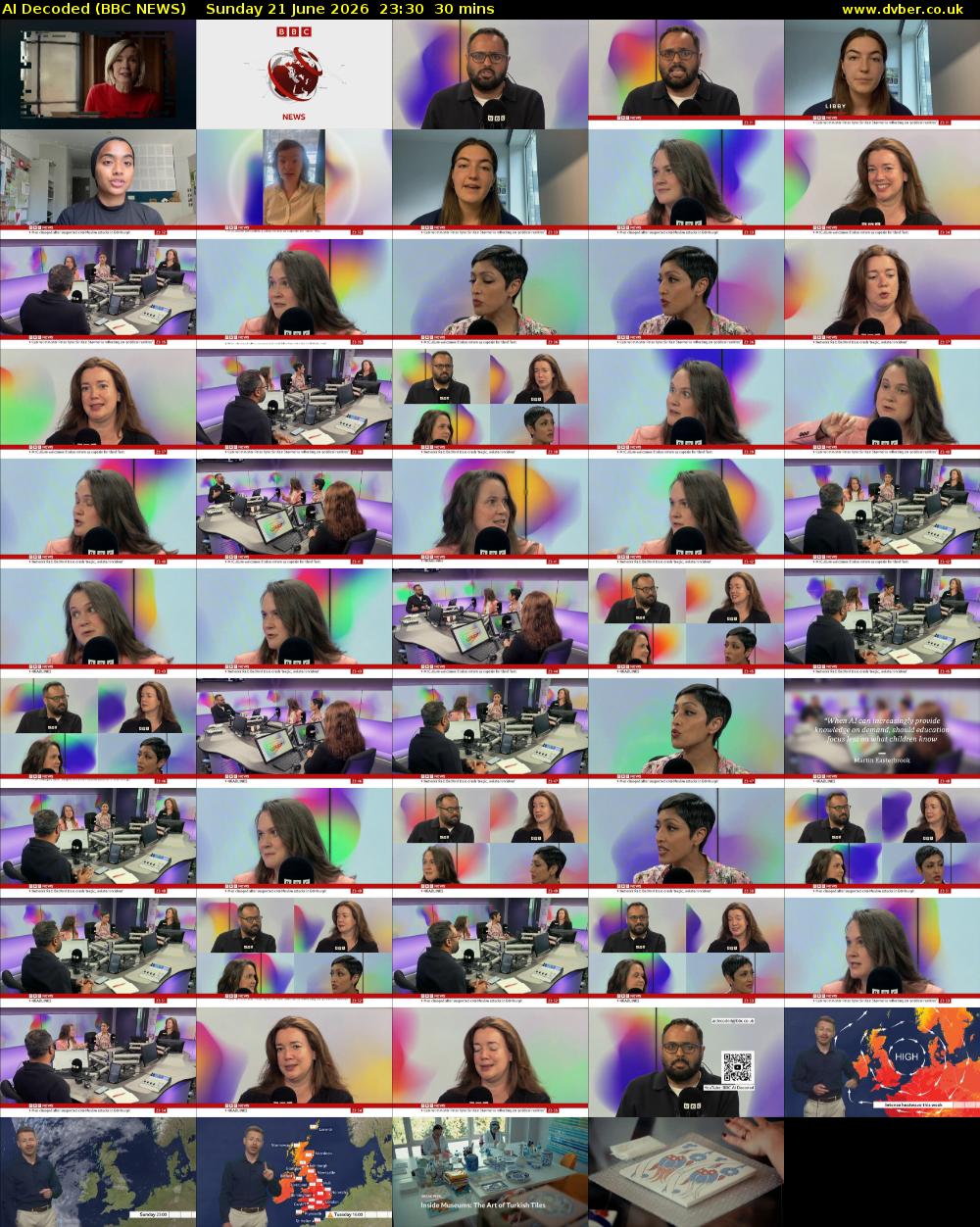 AI Decoded (BBC NEWS) Sunday 21 June 2026 23:30 - 00:00