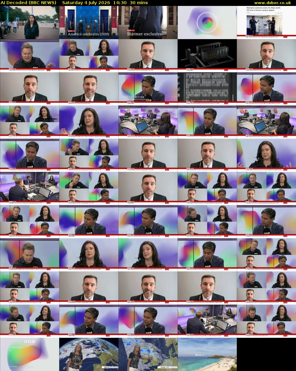 AI Decoded (BBC NEWS) Saturday 4 July 2026 14:30 - 15:00