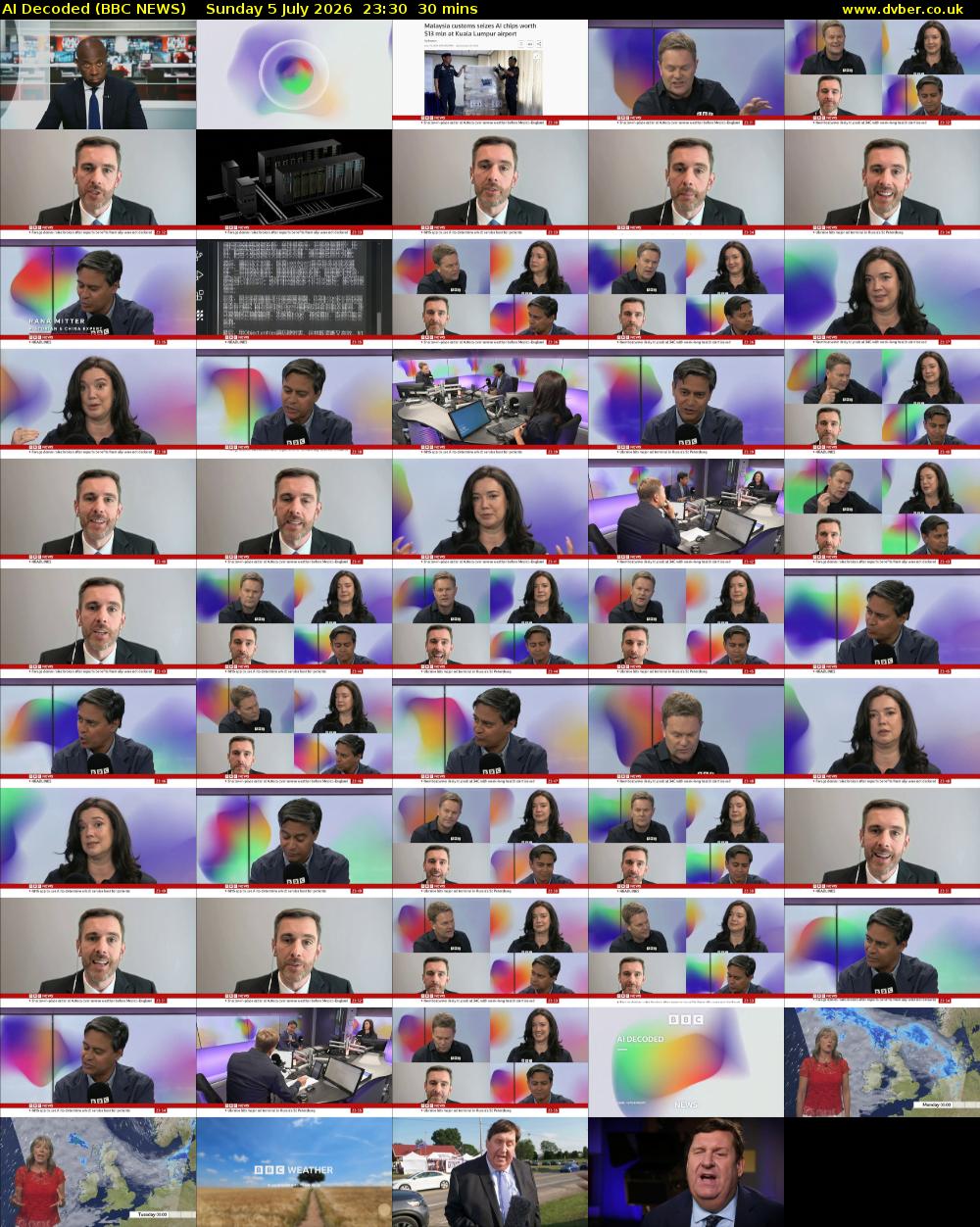 AI Decoded (BBC NEWS) Sunday 5 July 2026 23:30 - 00:00