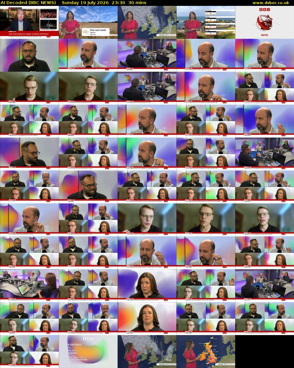 AI Decoded (BBC NEWS) Sunday 19 July 2026 23:30 - 00:00