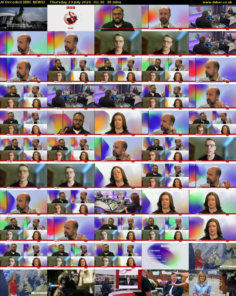 AI Decoded (BBC NEWS) Thursday 23 July 2026 01:30 - 02:00