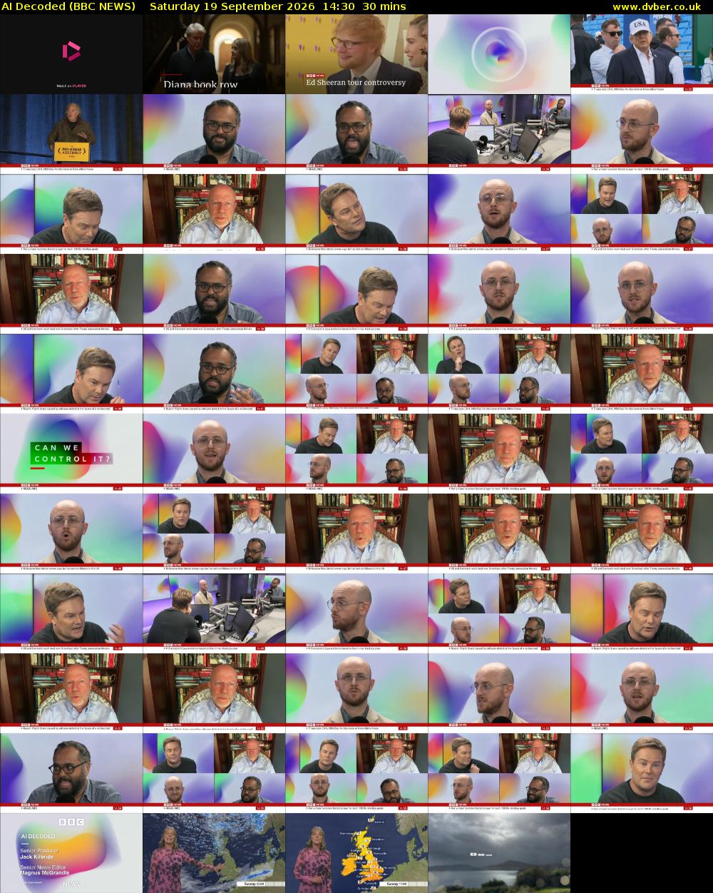 AI Decoded (BBC NEWS) Saturday 19 September 2026 14:30 - 15:00