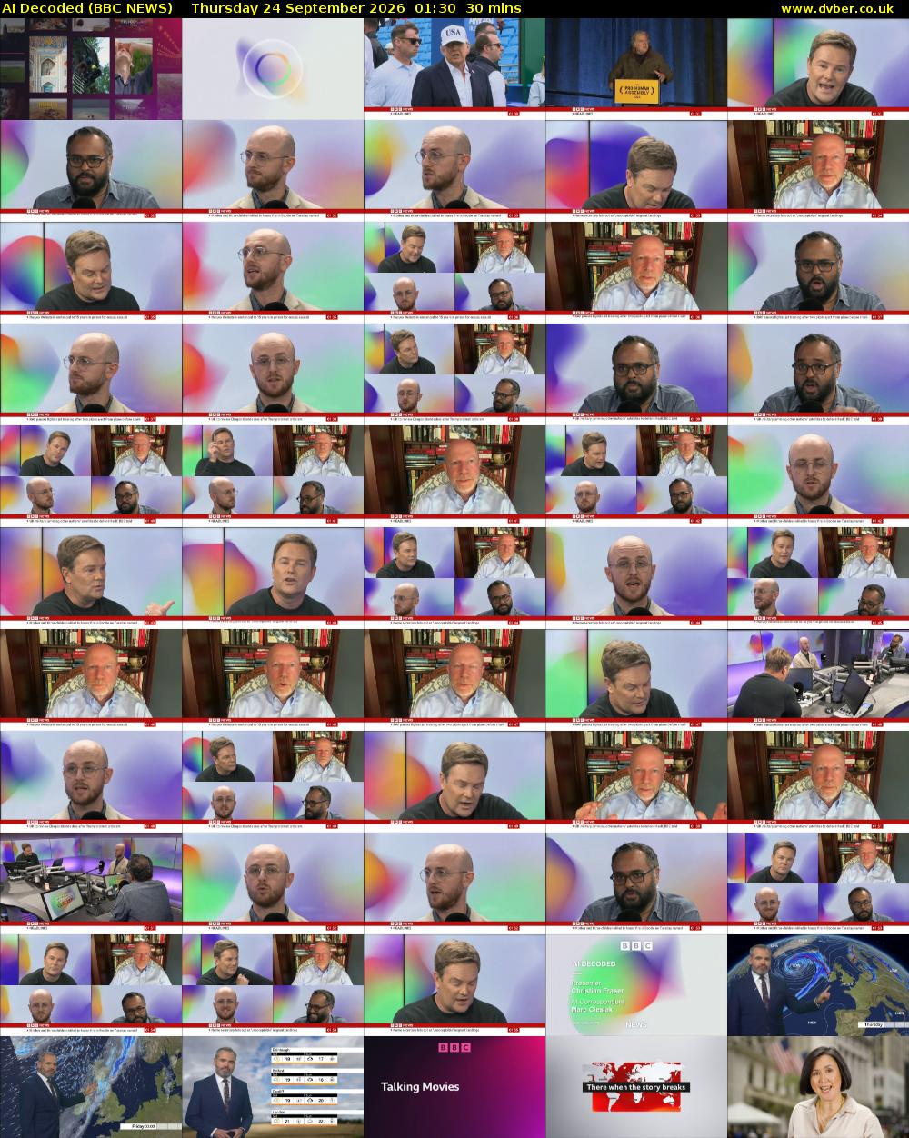 AI Decoded (BBC NEWS) Thursday 24 September 2026 01:30 - 02:00
