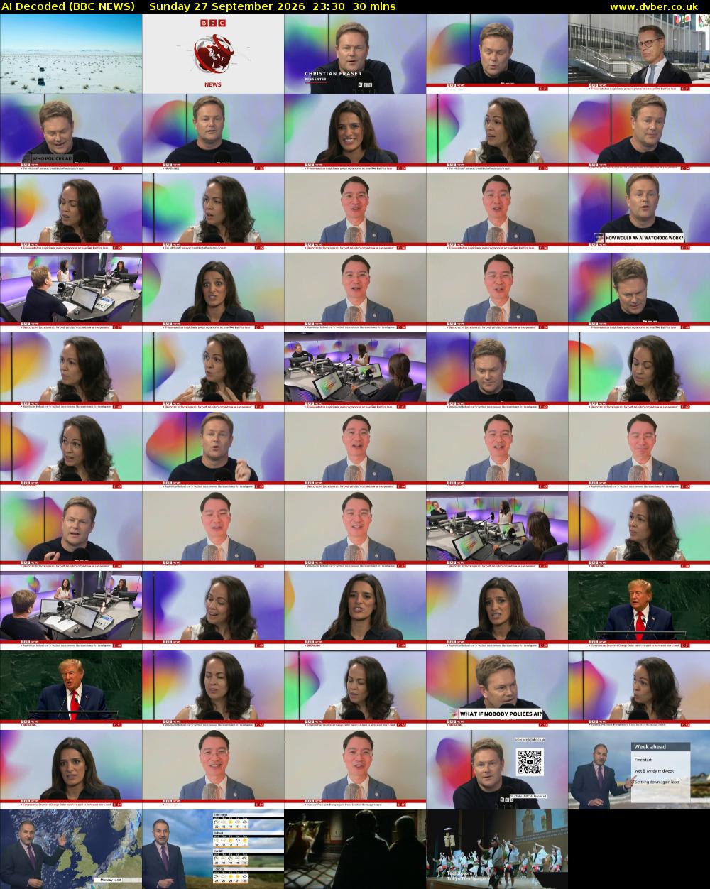 AI Decoded (BBC NEWS) Sunday 27 September 2026 23:30 - 00:00
