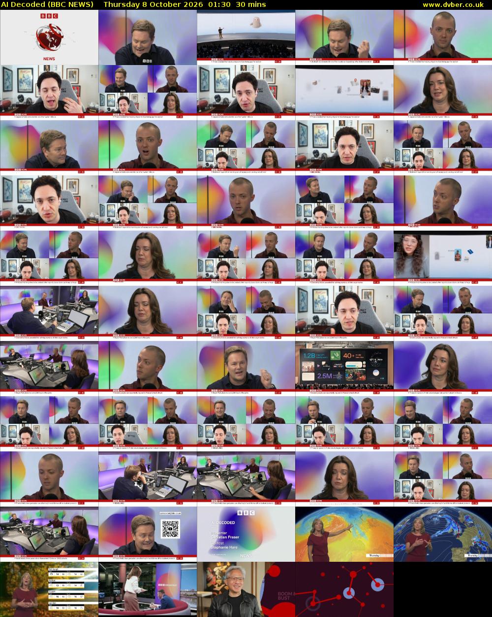AI Decoded (BBC NEWS) Thursday 8 October 2026 01:30 - 02:00