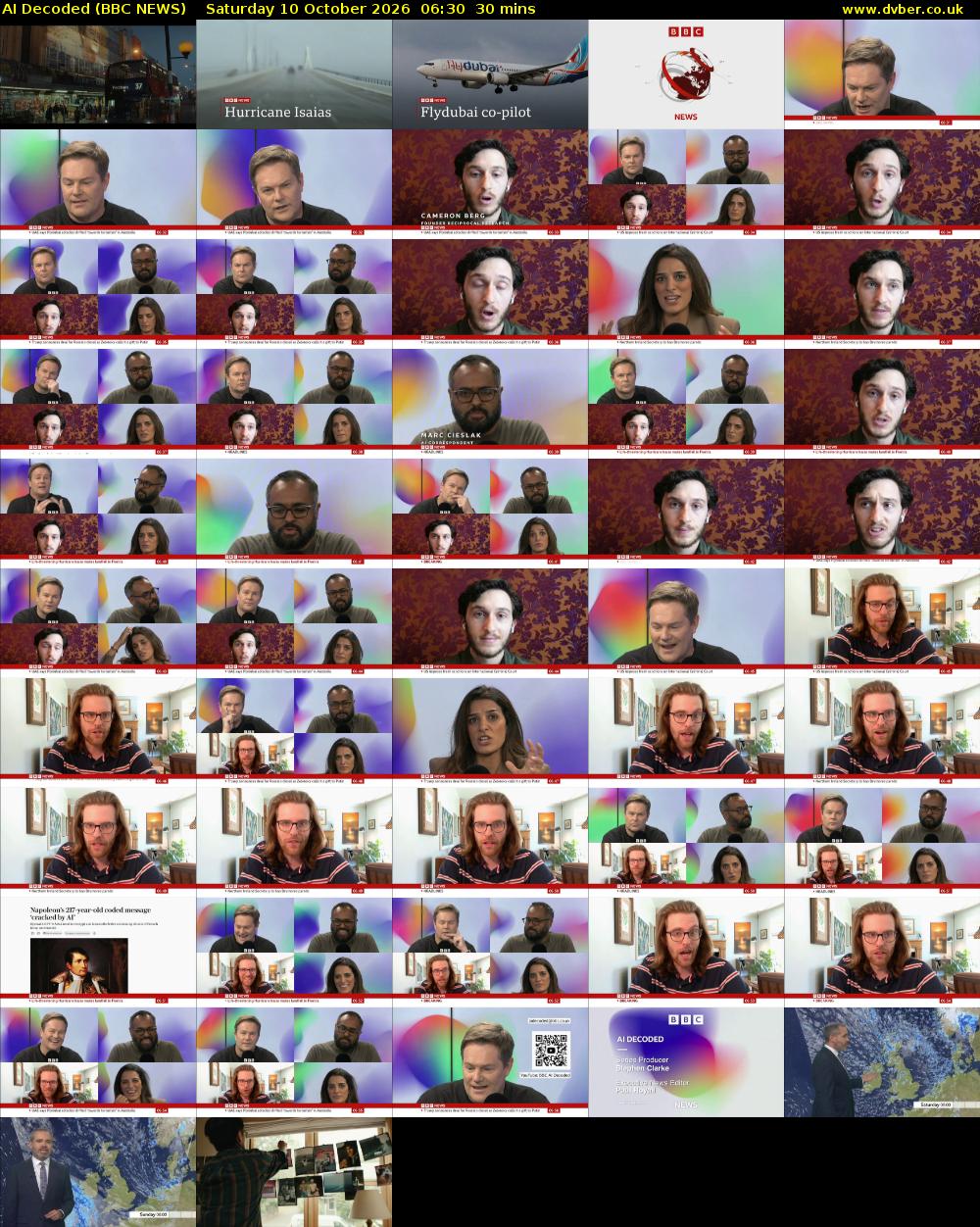 AI Decoded (BBC NEWS) Saturday 10 October 2026 06:30 - 07:00