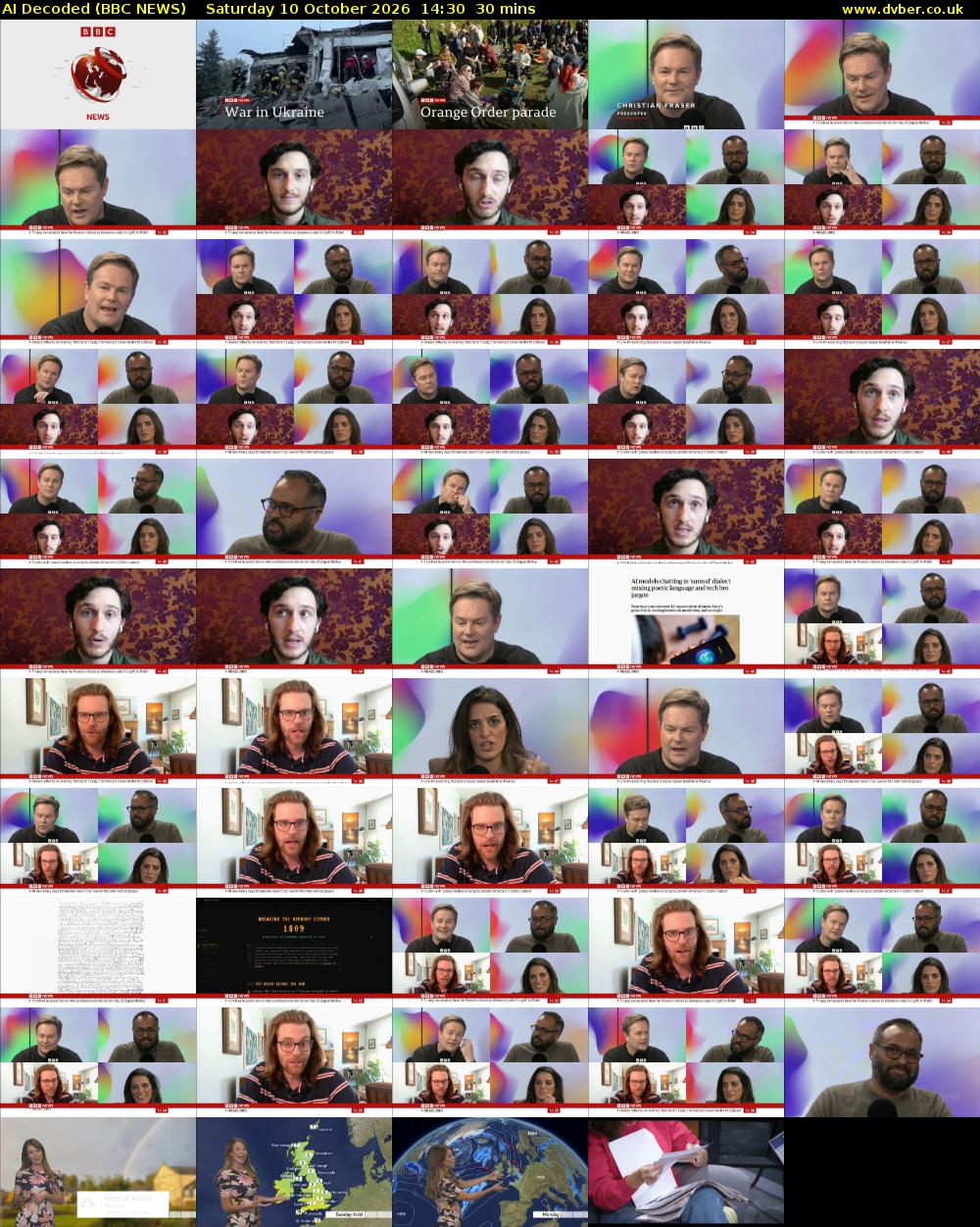 AI Decoded (BBC NEWS) Saturday 10 October 2026 14:30 - 15:00