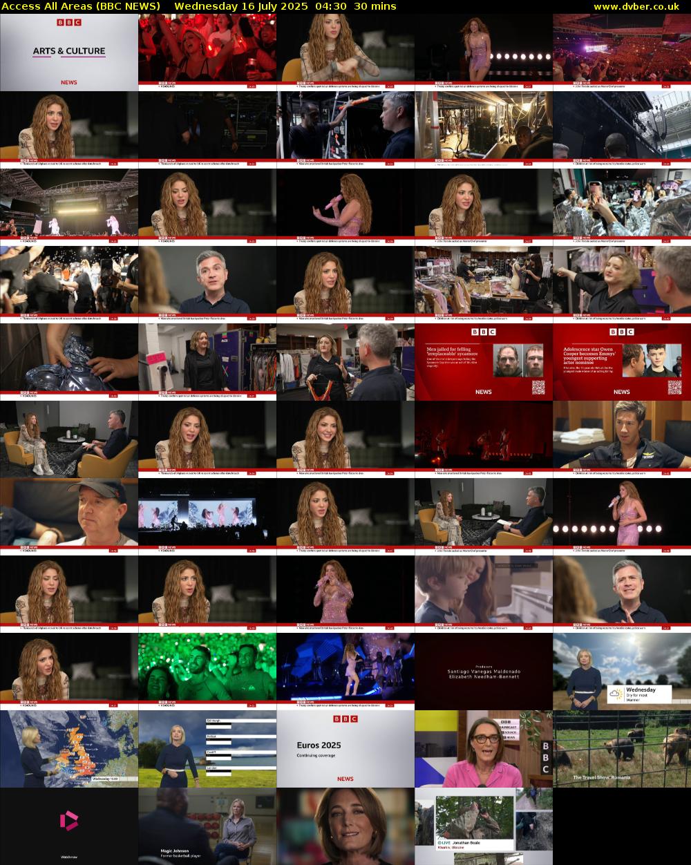 Access All Areas (BBC NEWS) Wednesday 16 July 2025 04:30 - 05:00