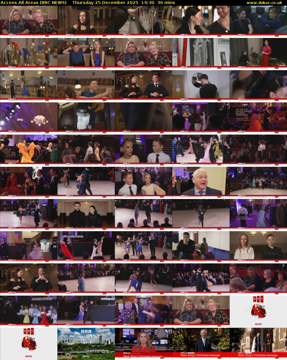 Access All Areas (BBC NEWS) Thursday 25 December 2025 14:30 - 15:00