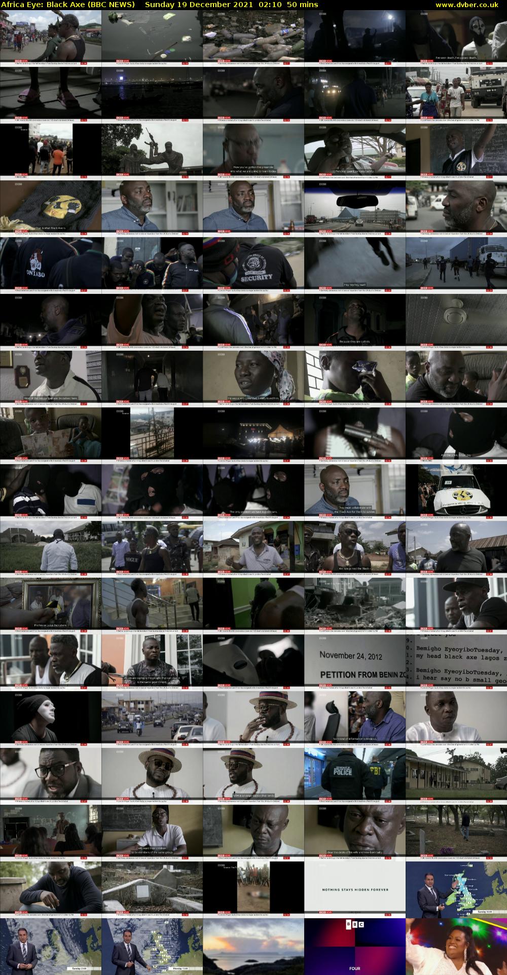 Africa Eye: Black Axe (BBC NEWS) Sunday 19 December 2021 02:10 - 03:00