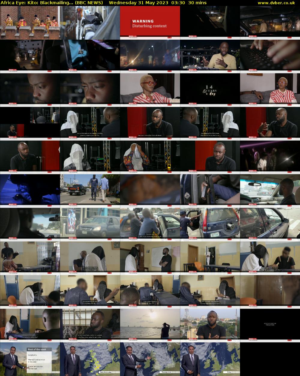 Africa Eye: Kito: Blackmailing... (BBC NEWS) Wednesday 31 May 2023 03:30 - 04:00