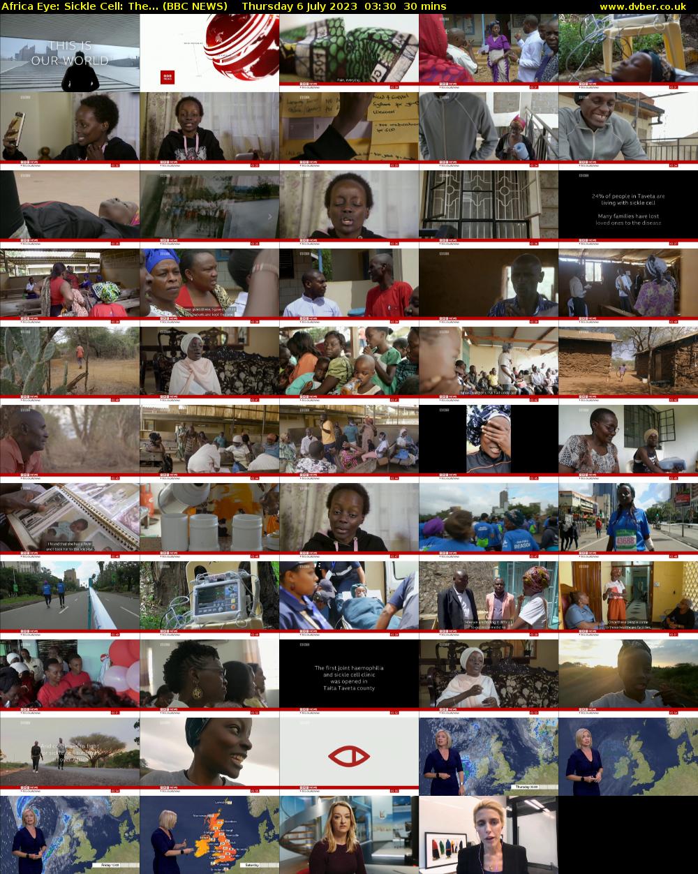 Africa Eye: Sickle Cell: The... (BBC NEWS) Thursday 6 July 2023 03:30 - 04:00