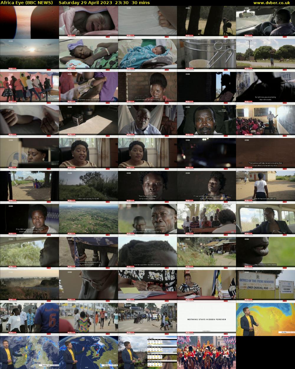 Africa Eye (BBC NEWS) Saturday 29 April 2023 23:30 - 00:00