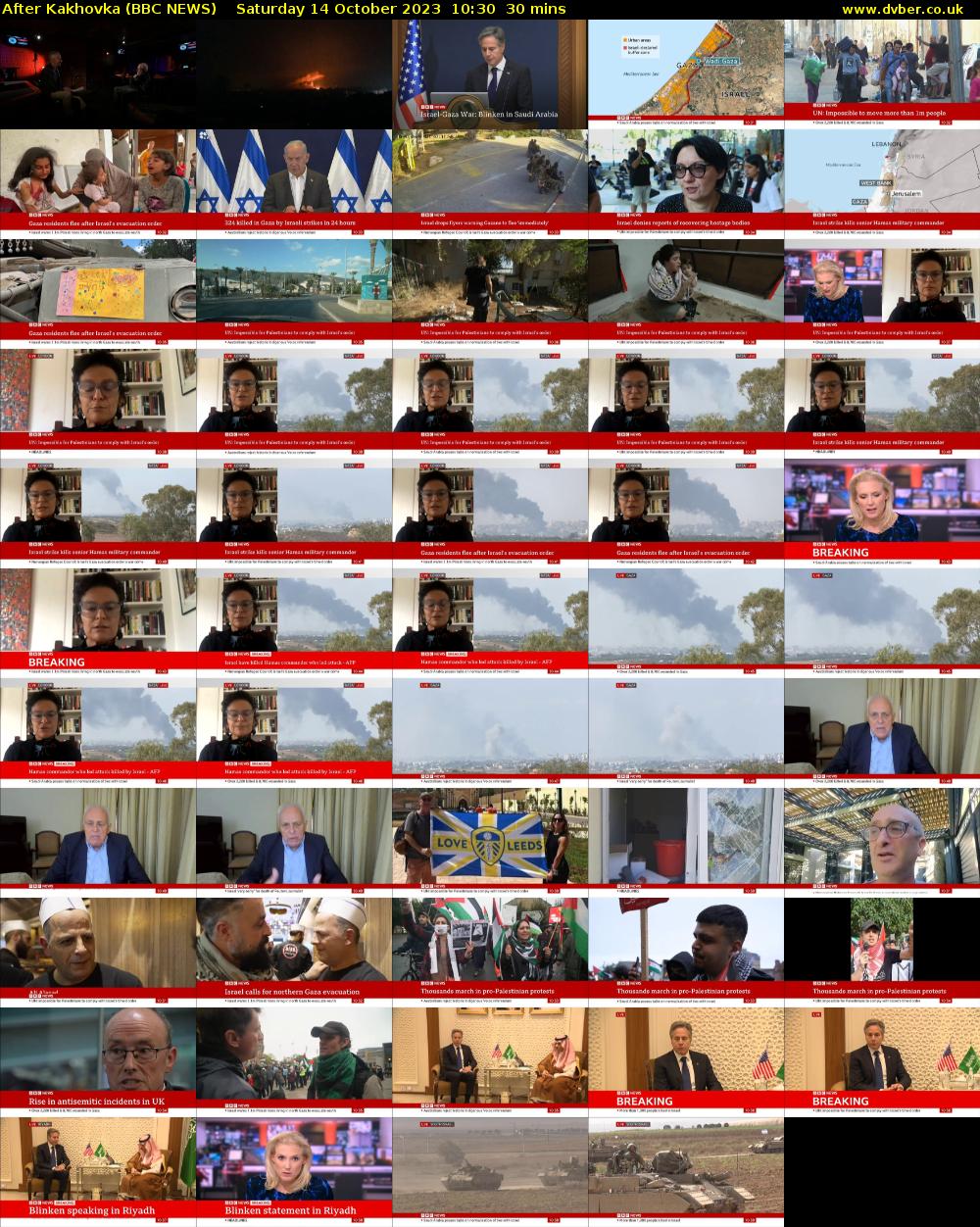 After Kakhovka (BBC NEWS) Saturday 14 October 2023 10:30 - 11:00