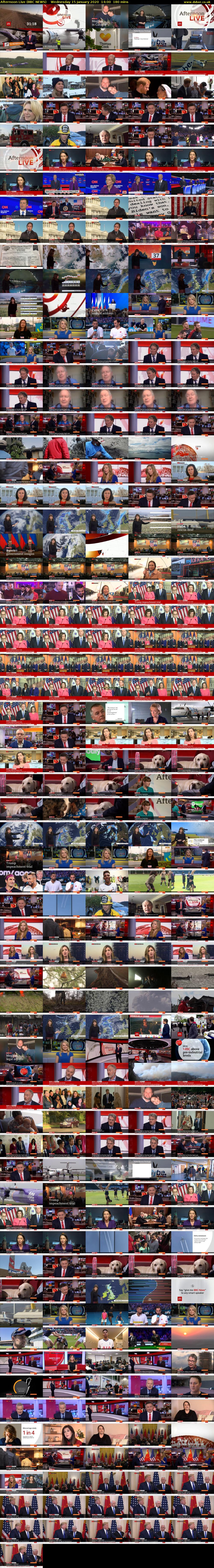 Afternoon Live (BBC NEWS) Wednesday 15 January 2020 14:00 - 17:00