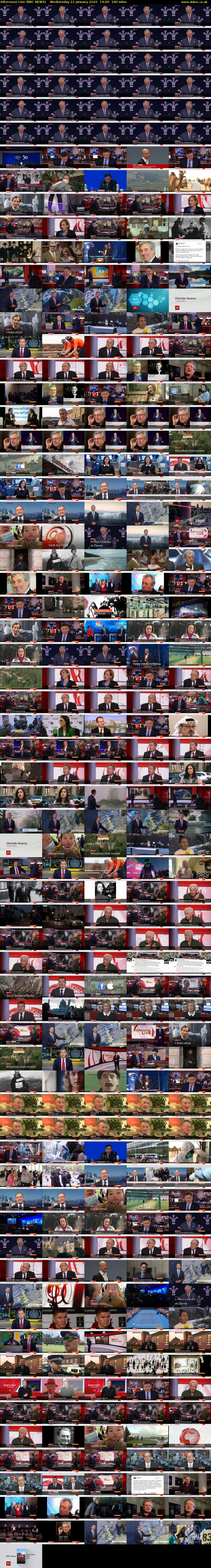 Afternoon Live (BBC NEWS) Wednesday 22 January 2020 14:00 - 17:00