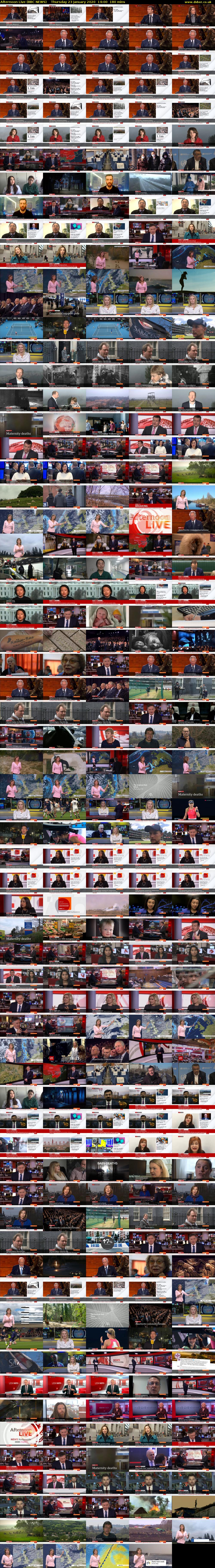 Afternoon Live (BBC NEWS) Thursday 23 January 2020 14:00 - 17:00