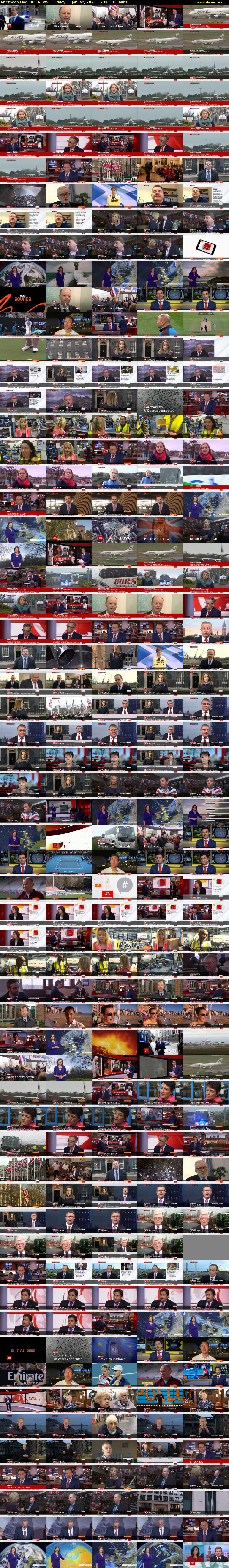 Afternoon Live (BBC NEWS) Friday 31 January 2020 14:00 - 17:00