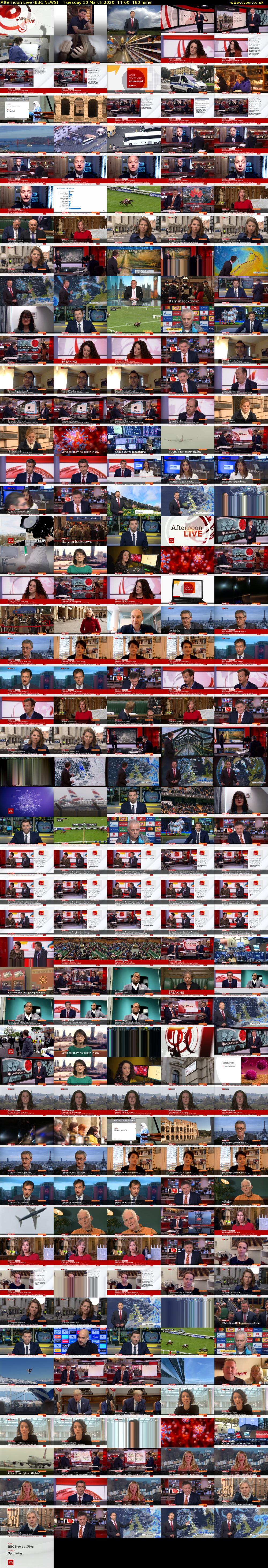 Afternoon Live (BBC NEWS) Tuesday 10 March 2020 14:00 - 17:00