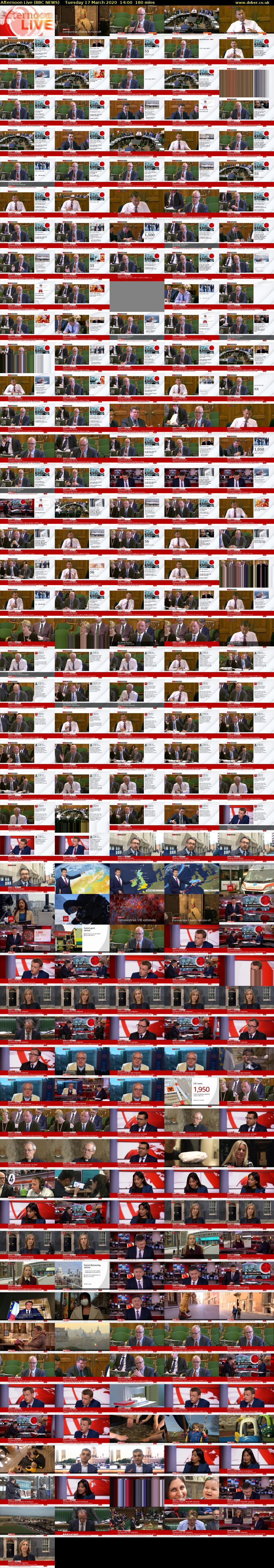 Afternoon Live (BBC NEWS) Tuesday 17 March 2020 14:00 - 17:00