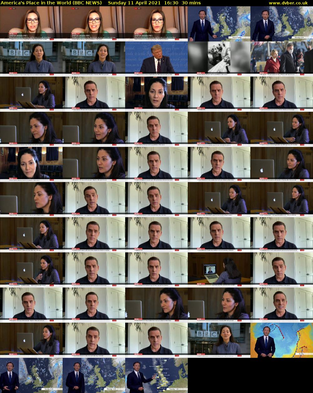 America's Place in the World (BBC NEWS) Sunday 11 April 2021 16:30 - 17:00